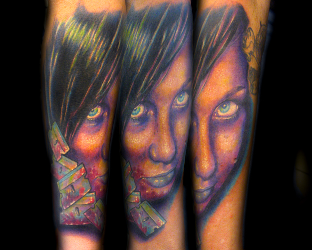 Tattoos - Josh Woods - Zombie razorblades